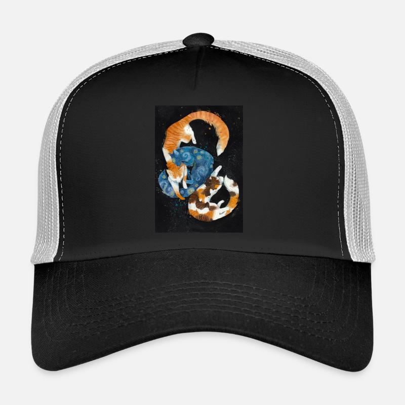 Chats de la nuit étoilée Casquette trucker 