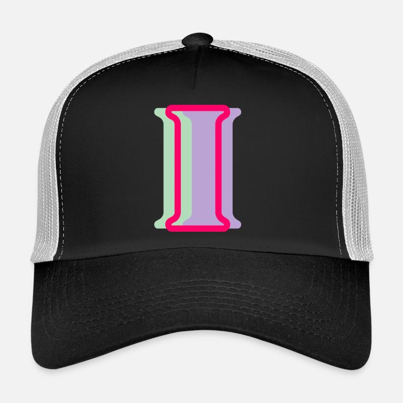 Multicoloured letter i Trucker Cap