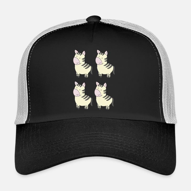 Zebra in fours Trucker Cap