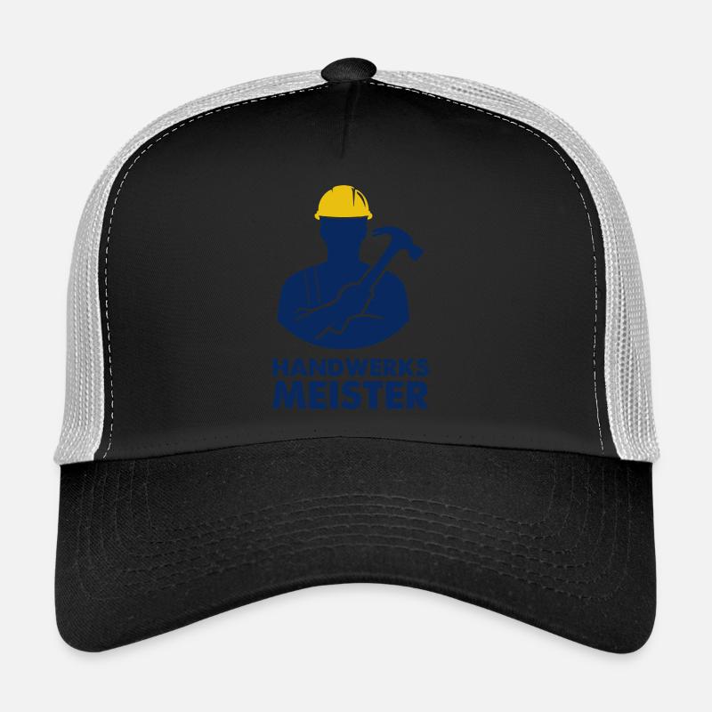 handwerker meister - Trucker Cap - Schwarz/Steingrau