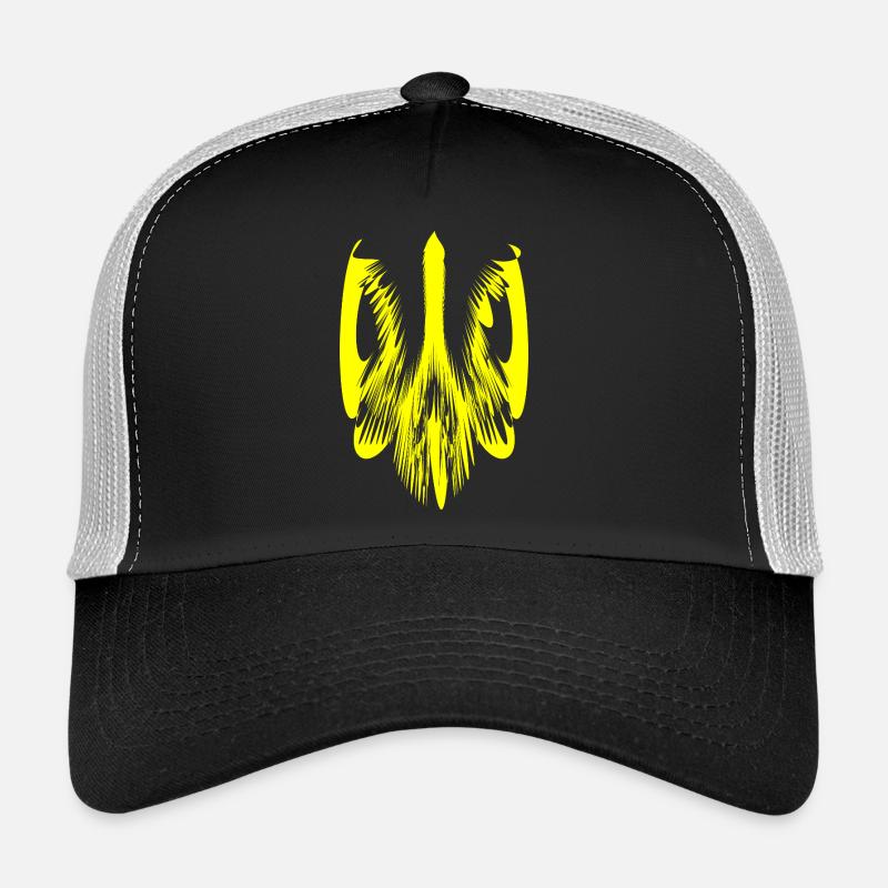 Yellow Trident Trucker Cap