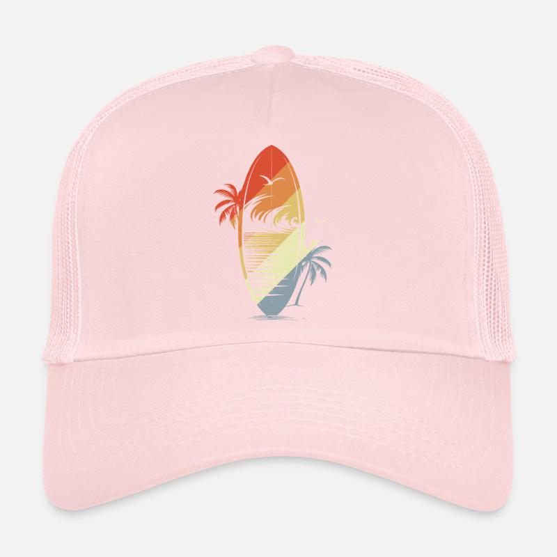 Surfboard Vintage Graphic Trucker Cap