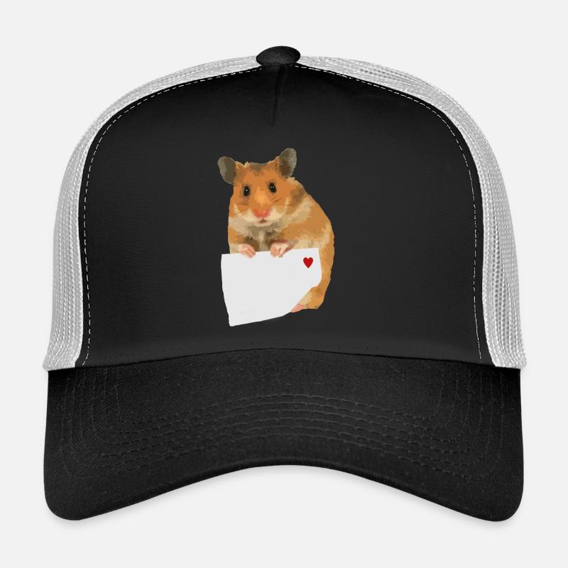 Hamster Zettel zum personalisieren Zettel Text Trucker Cap