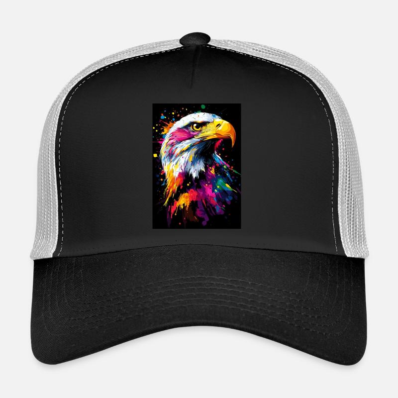 Adler Vogel Pop Art Bunt Trucker Cap