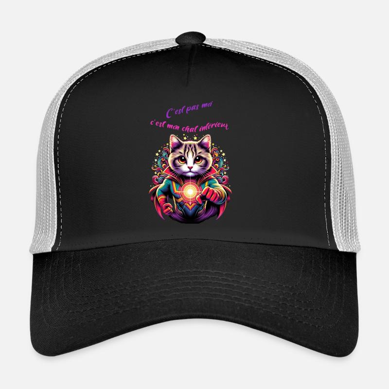 C’ est pas moi c est mon chat interieur Casquette trucker 