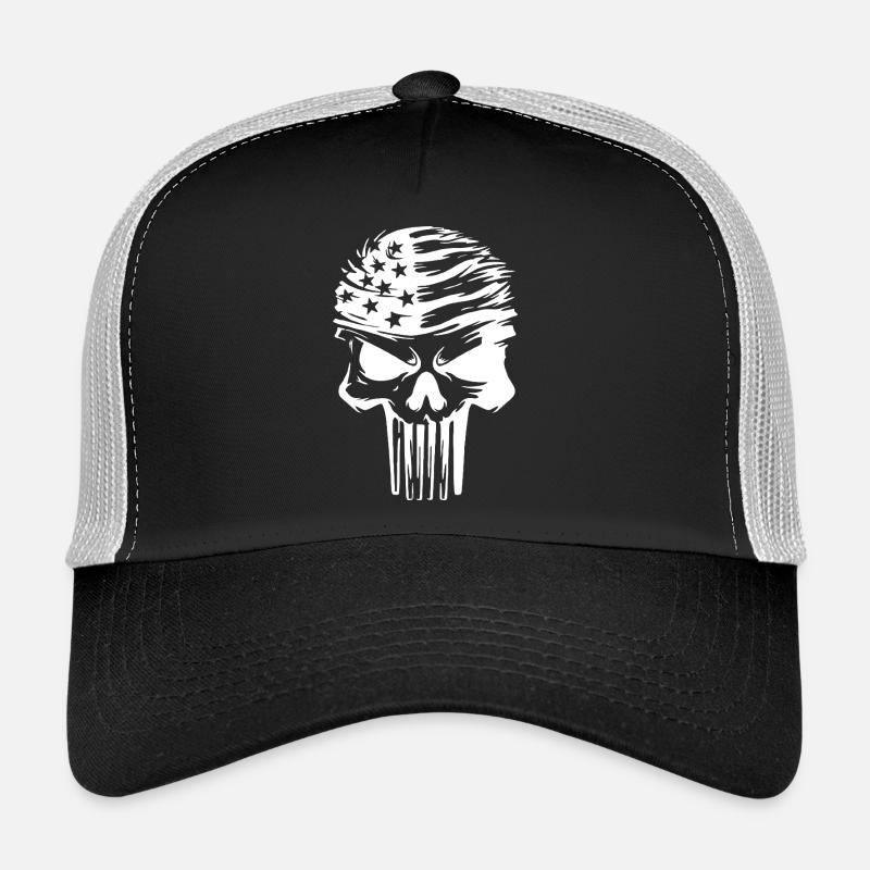Conception graphique de crâne étoilé Casquette trucker 
