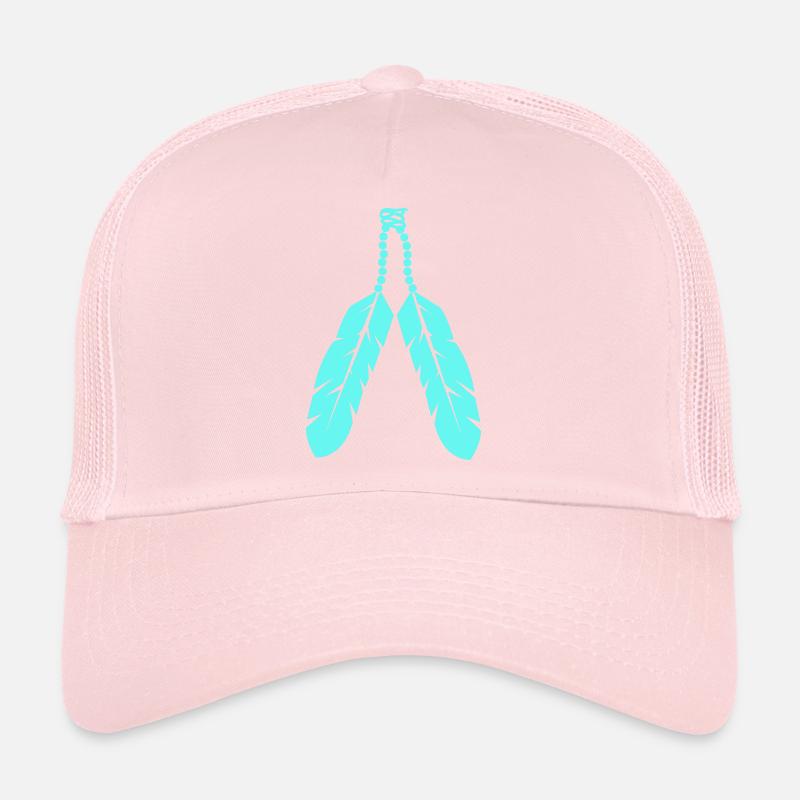 Conception de bijoux en plume Casquette trucker 