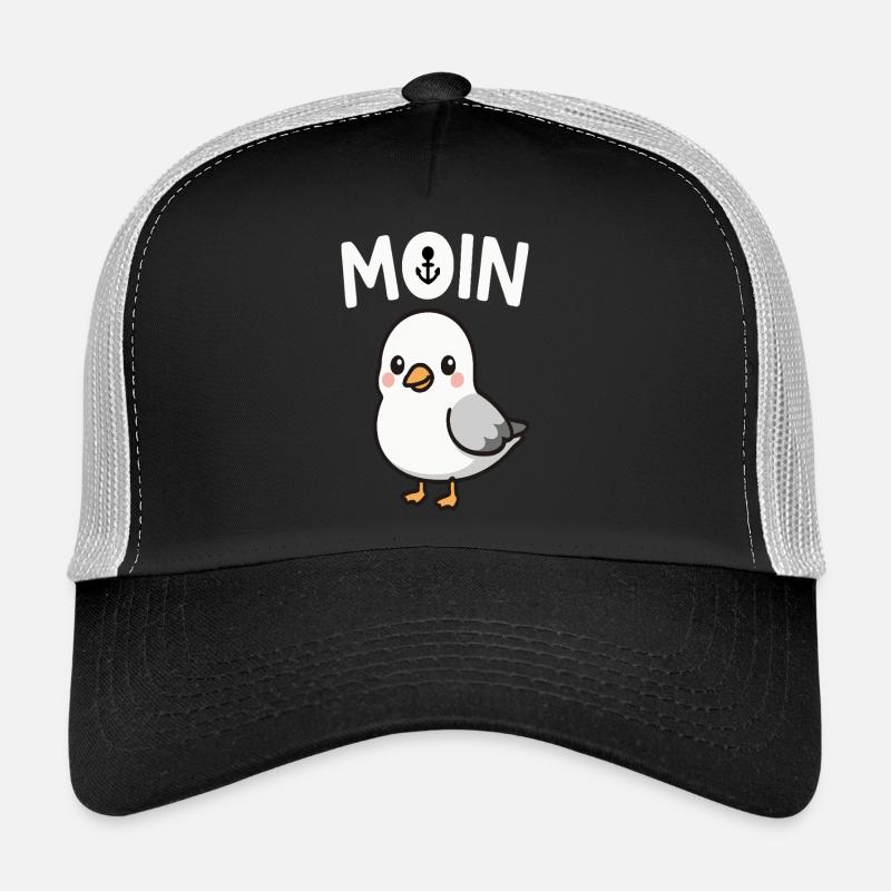 Cute seagull with anchor details Trucker Cap