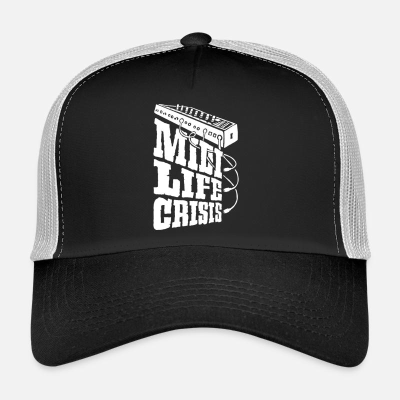 midi-life-crisis-w - Trucker Cap - Schwarz/Steingrau