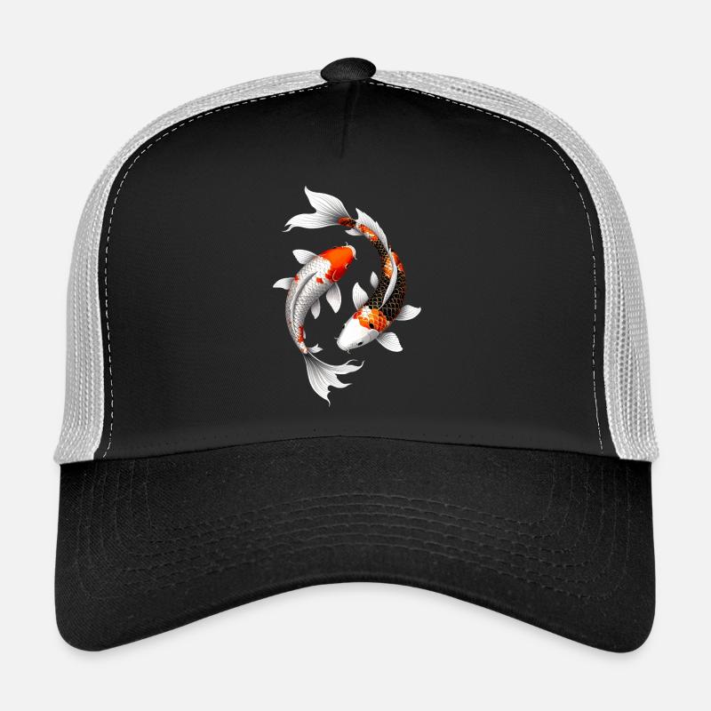 Leuchtende Spirale Koi Karpfen Trucker Cap