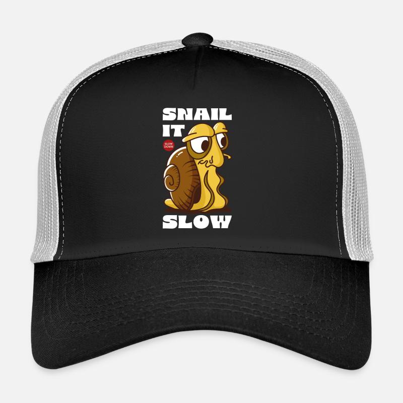 Escargot It Slow Dessin animé Escargot Casquette trucker 