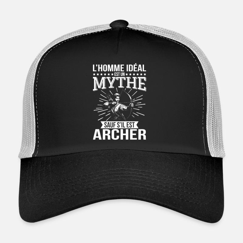 Der ideale Mensch ist ein Mythos, es sei denn, er ist ein Bogenschütze Trucker Cap