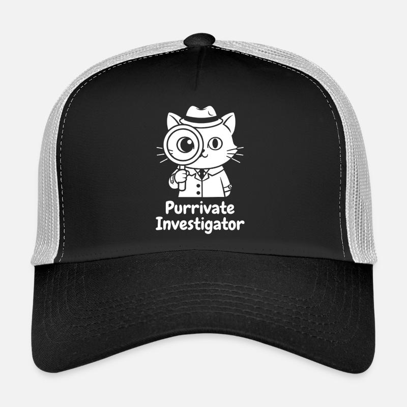 Purrivate Ermittler Katzchen Trucker Cap