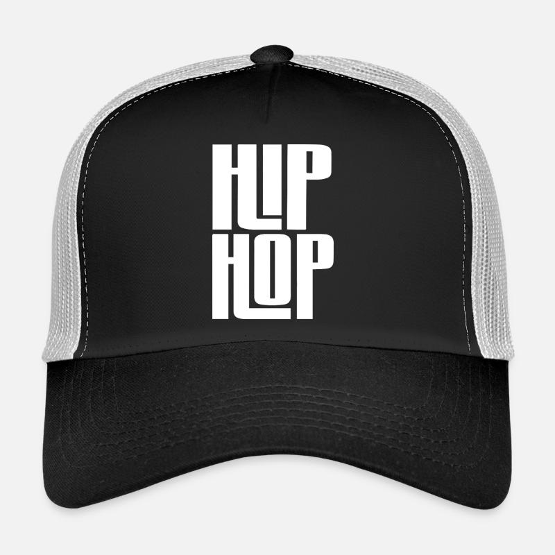 Hip Hop Bold Block Typography Trucker Cap