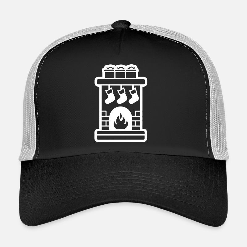 Cheminée de Noël Cheminée de Noël Casquette trucker 