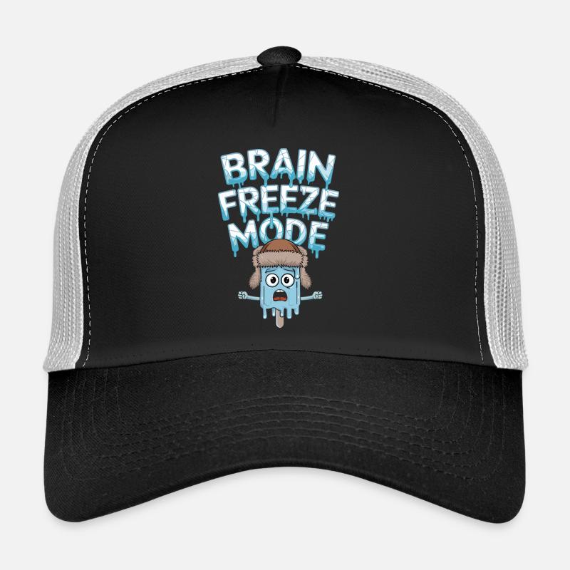 Mode Brain Freeze Mode Drôle de Dicton de Glace Casquette trucker 