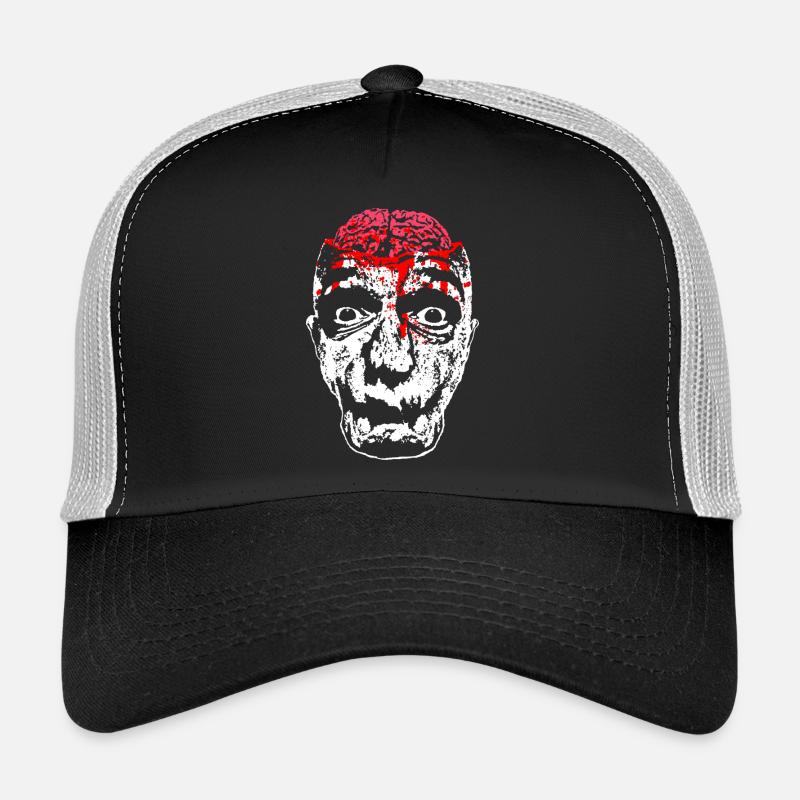 Bloody zombie face Trucker Cap