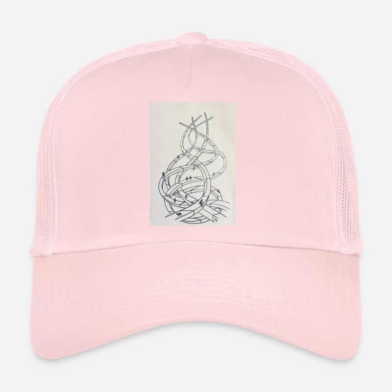 Loop labyrinth of paths Trucker Cap
