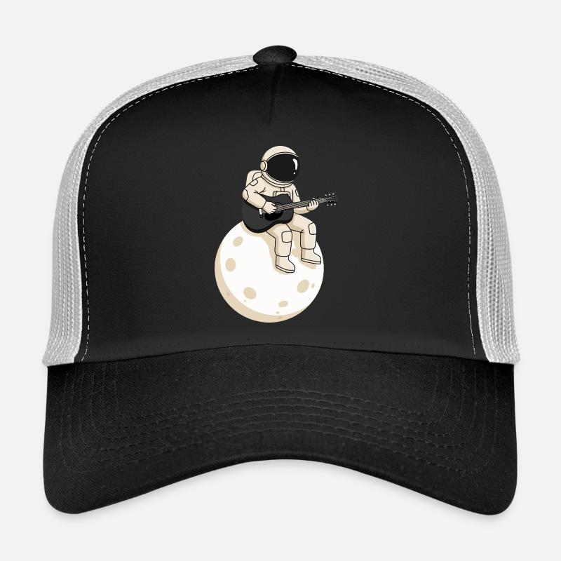 Astronaute à la guitare sur la lune, musique spatiale Casquette trucker 