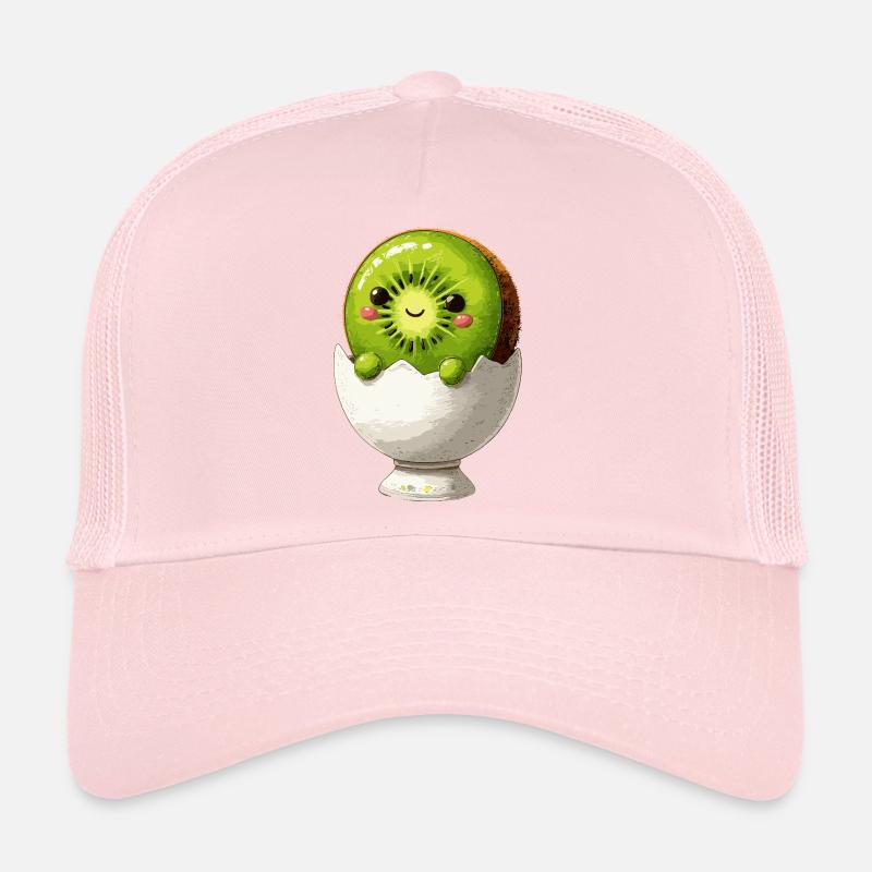 Kiwifruit in eggshell smile Trucker Cap