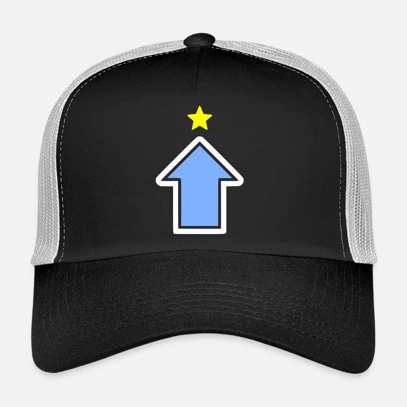 Level Up Pfeil Stern Gaming Power Vektor Trucker Cap