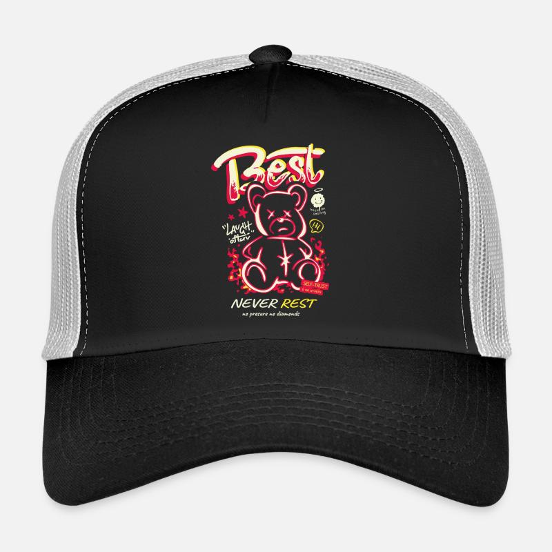Best Never Rest Neon Teddy Trucker Cap