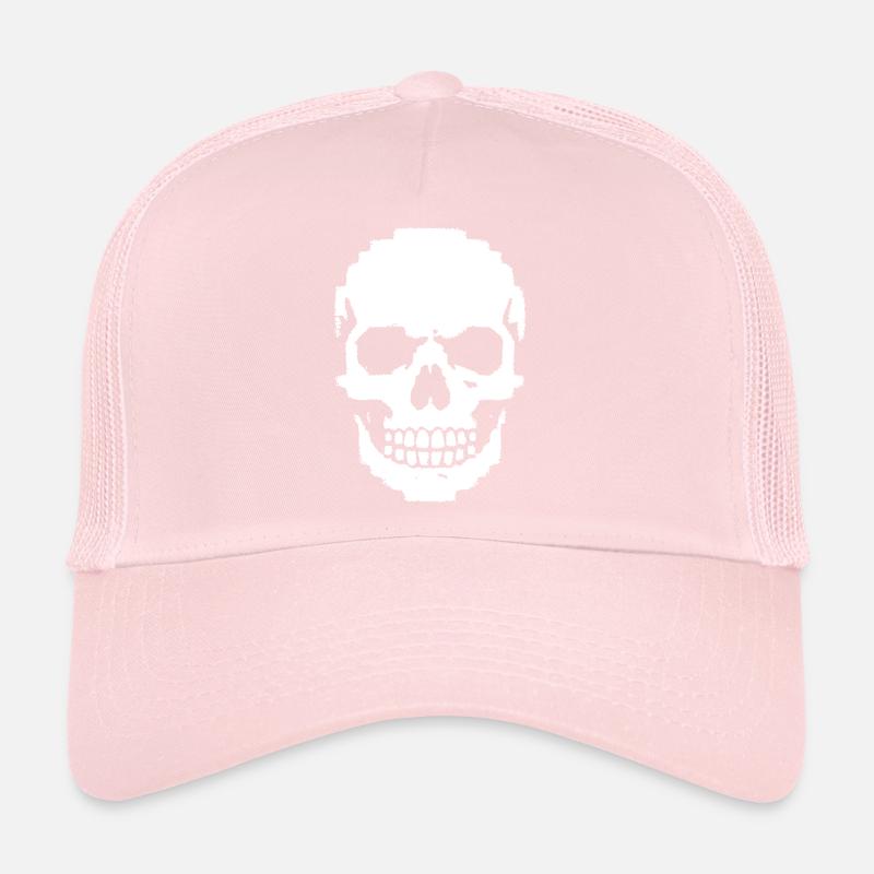 Pixel Art du Crâne Casquette trucker 