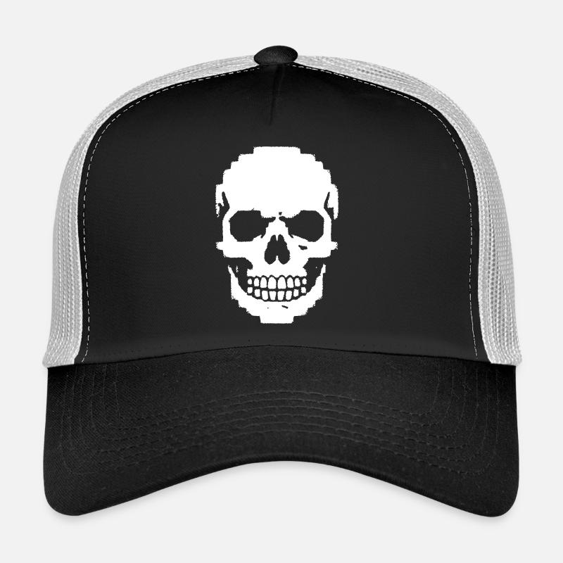 Crâne Pixel Crâne 8-Bits Casquette trucker 