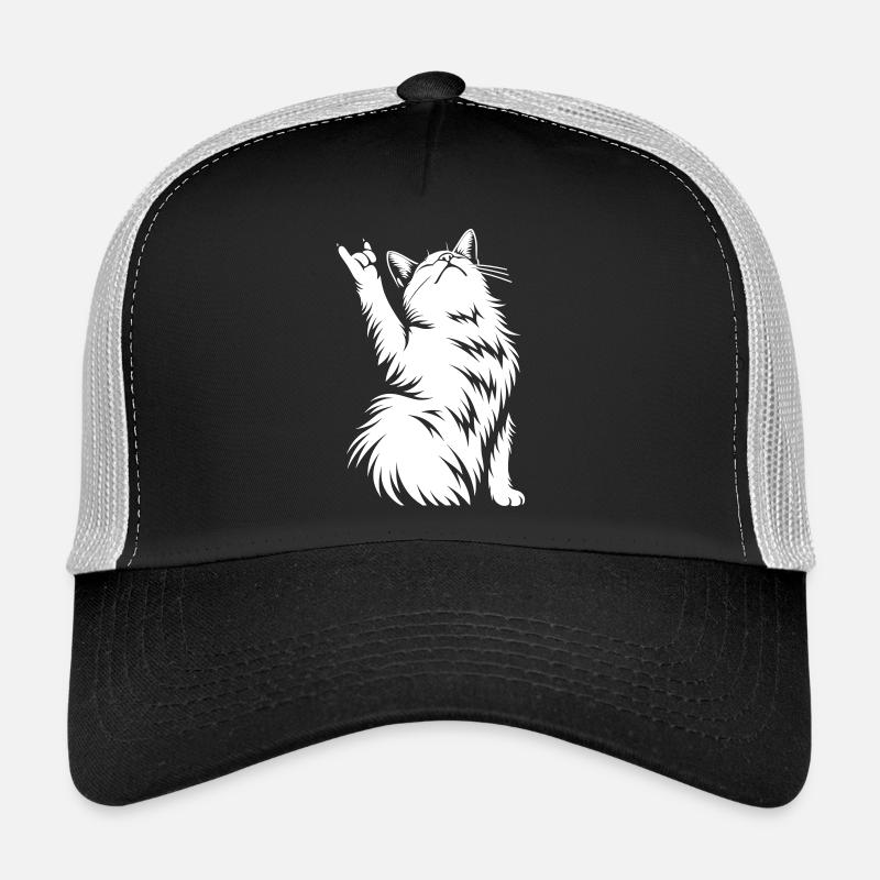 Chat Jupe – Silhouette de cornes de diable Casquette trucker 