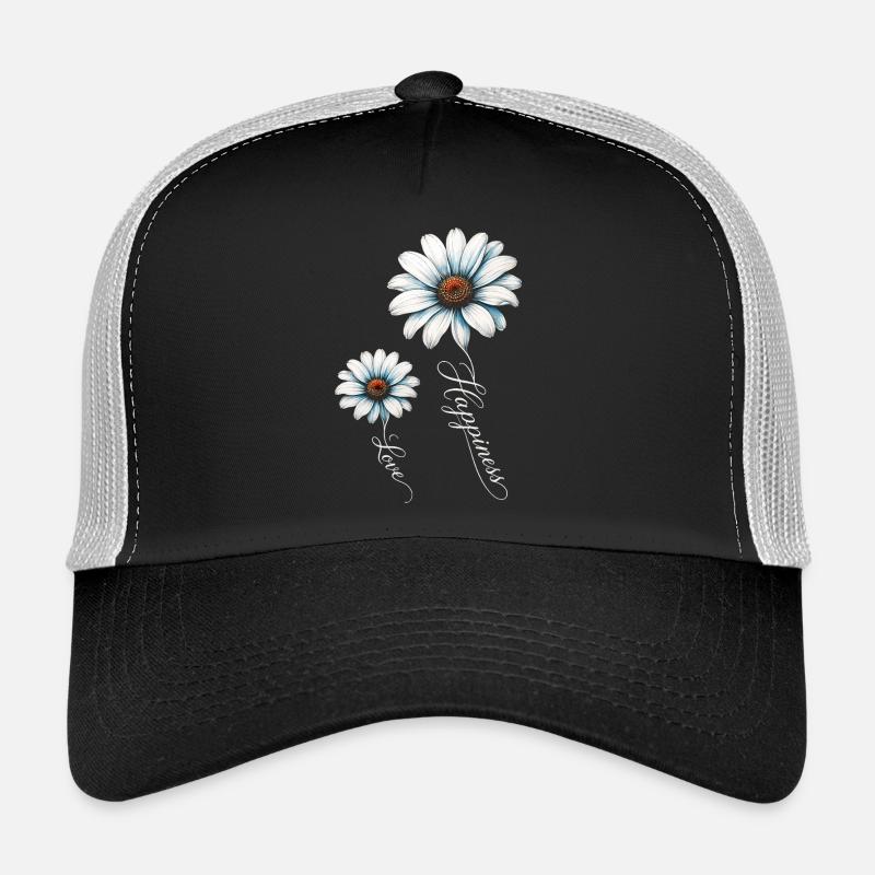 Blue Daisies Happiness and Love Trucker Cap
