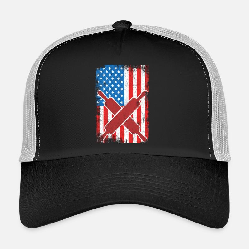 Drapeau Baking USA Casquette trucker 