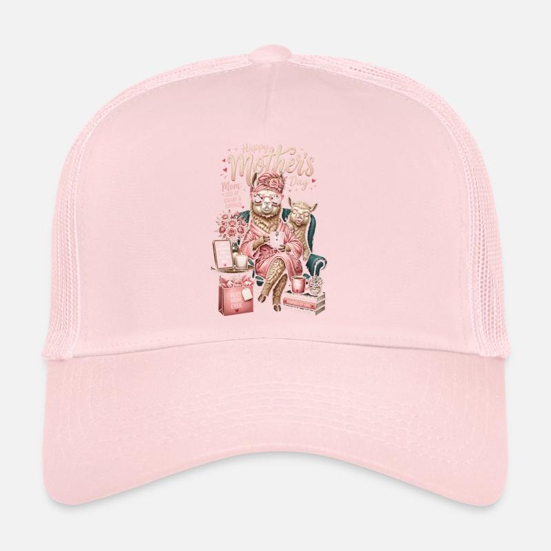 Llama Mama Gemütliche Blumen Kaffee – Muttertag Trucker Cap
