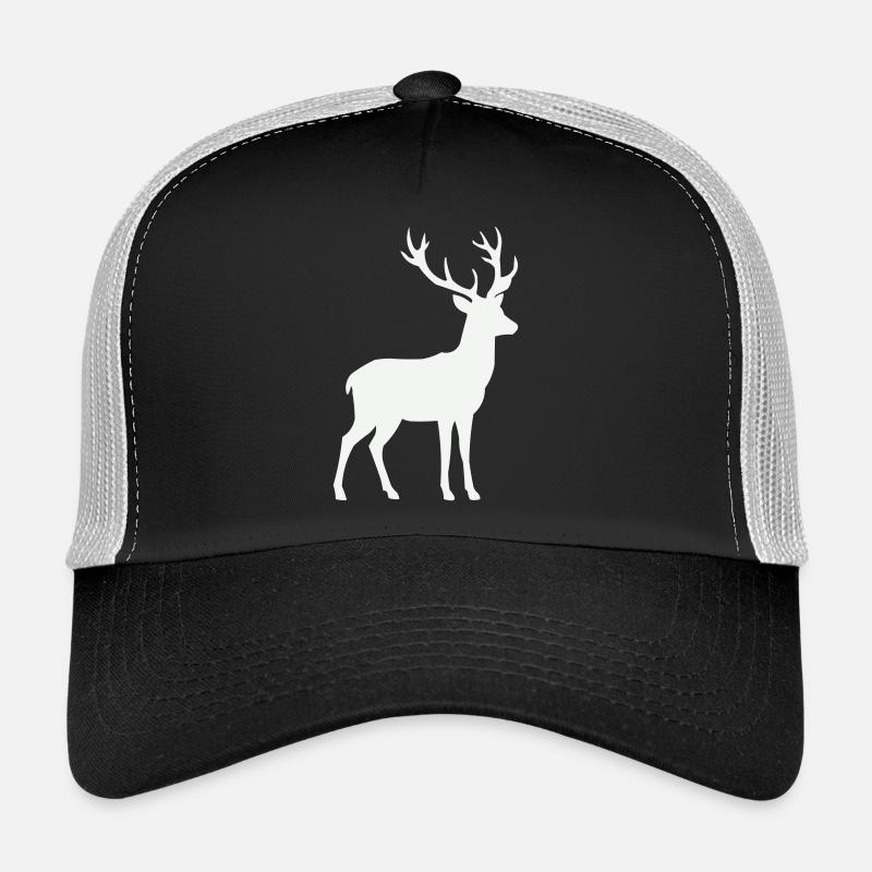 Silhouette de cerf Casquette trucker 