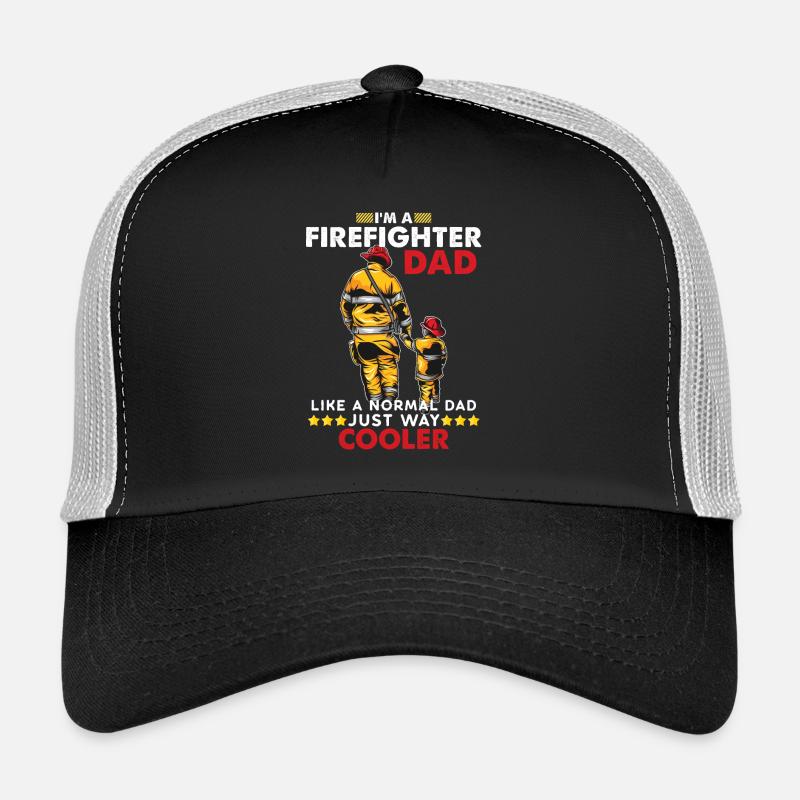 Firefighter dad fireman firefighter gift dad Trucker Cap