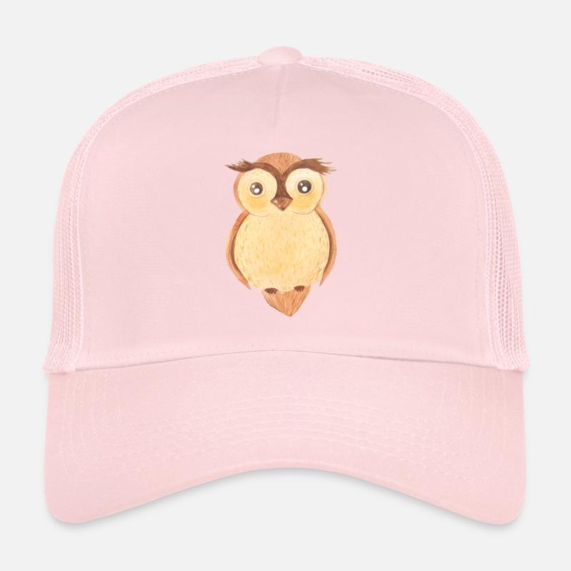 Uhu Eule Aquarell Trucker Cap