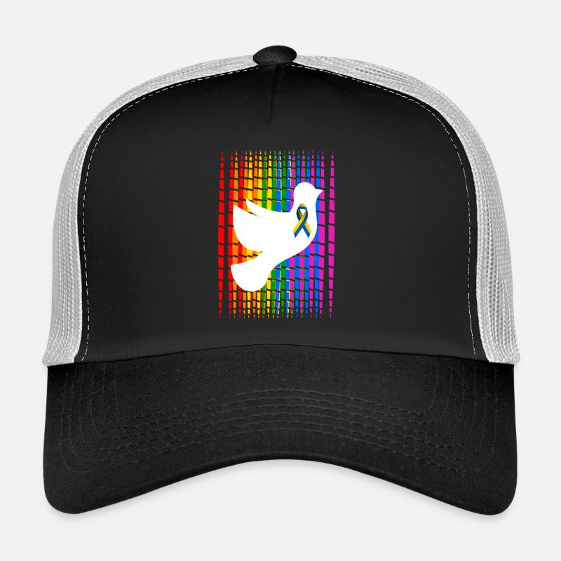 Pride Feather Dove Ukraine Trucker Cap
