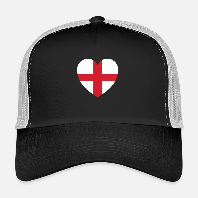 Coeur de l'Angleterre - Casquette trucker - noir/gris pierre