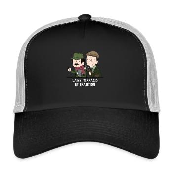 Laink, Terracid et Tradition - Casquette trucker  - noir/gris pierre - Devant