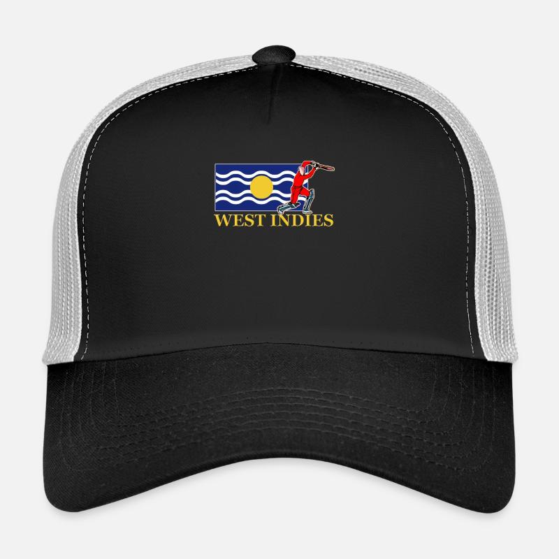 West Indies Cricket Player - Trucker Cap - black/stone grey