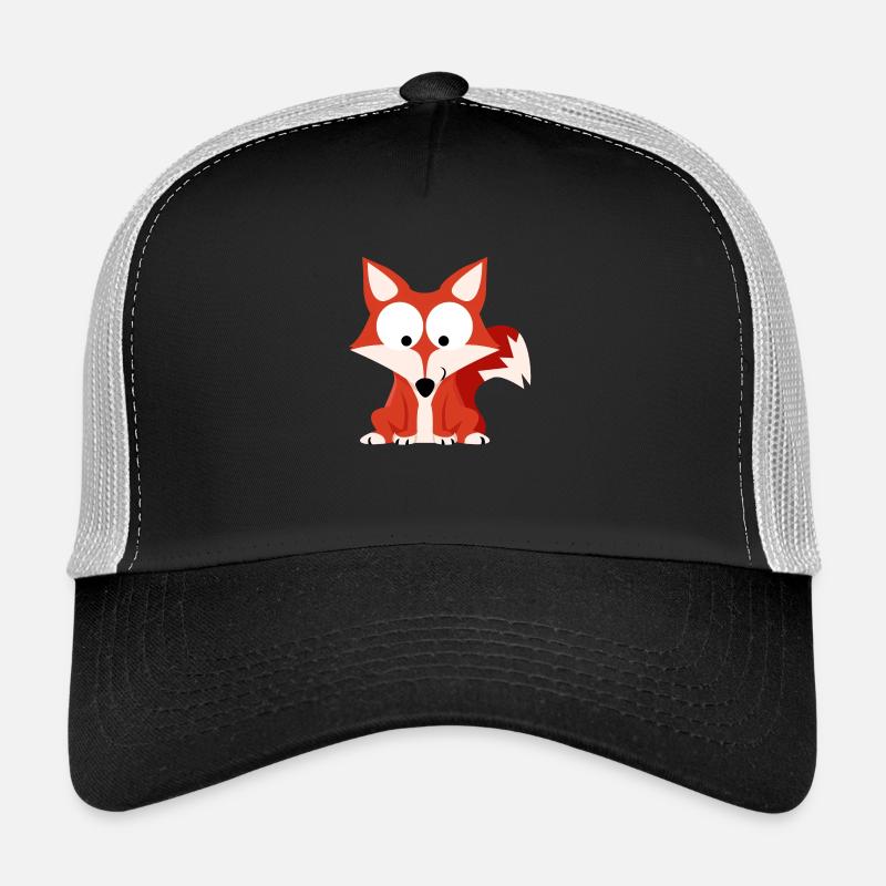 Waldserie II. Fuchs - Trucker Cap - Schwarz/Steingrau