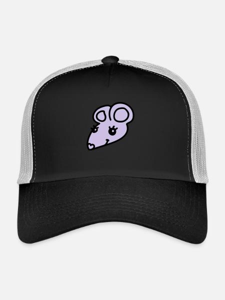 Sweet Mouse - Trucker Cap - black/stone grey - Front