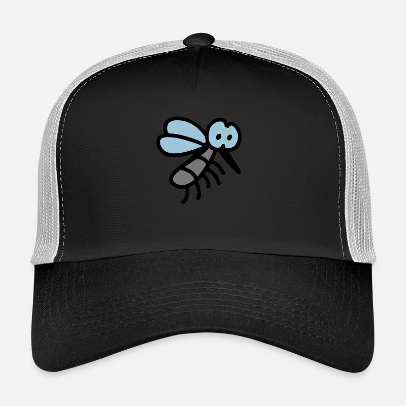 Mücke - Insekt 3 - Trucker Cap - Schwarz/Steingrau