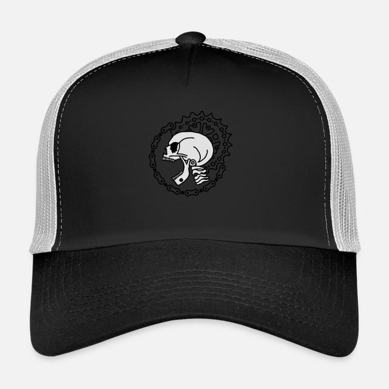 Skull Chain Punk-2c Trucker Cap