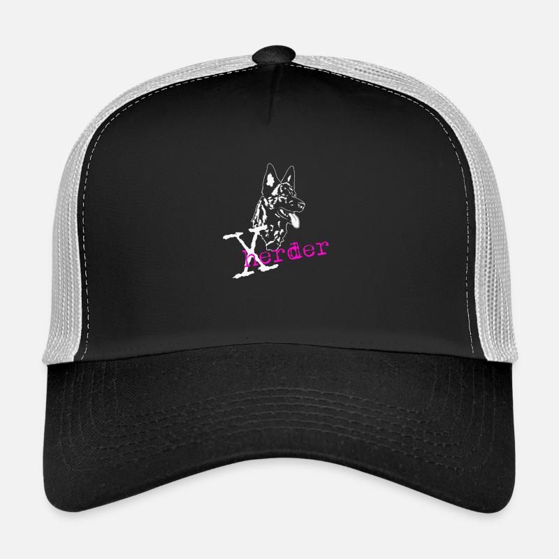 X- Herder pink - Trucker Cap - Schwarz/Steingrau
