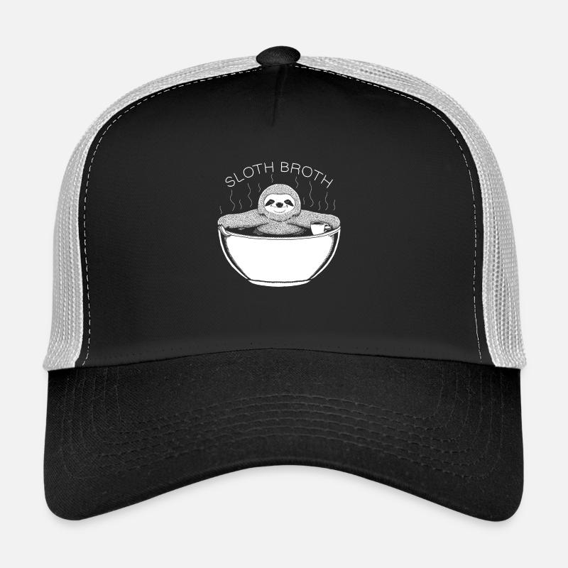 Sloth Broth White Trucker Cap
