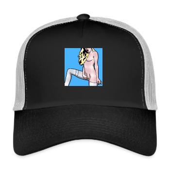 Naked Woman Boobs - Trucker Cap - black/stone grey - Front