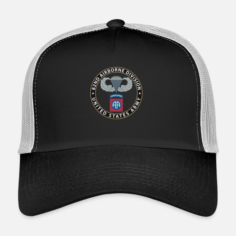 82nd-2 - Trucker Cap - Schwarz/Steingrau