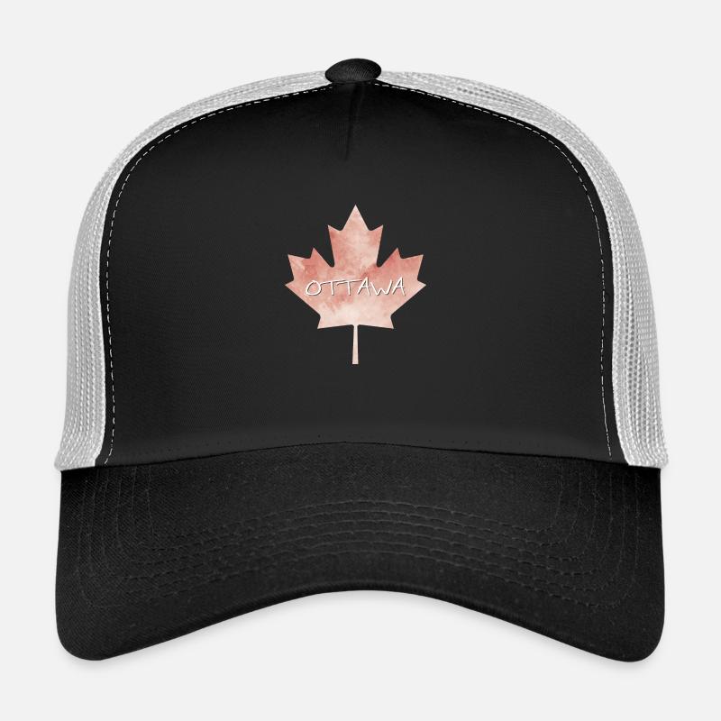 Maple Leaf Ottawa - Trucker Cap - black/stone grey