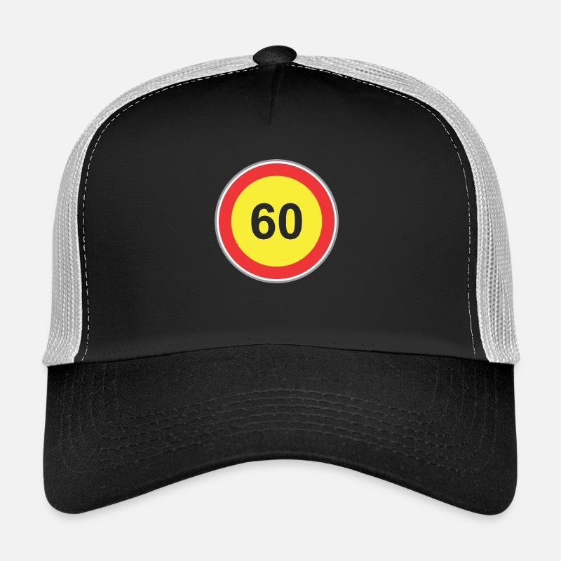 Signe de la route 60 de jaune Casquette trucker 