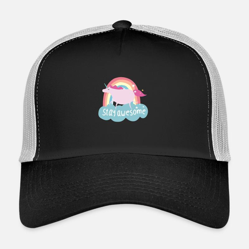 Unicorn - Trucker Cap - Schwarz/Steingrau